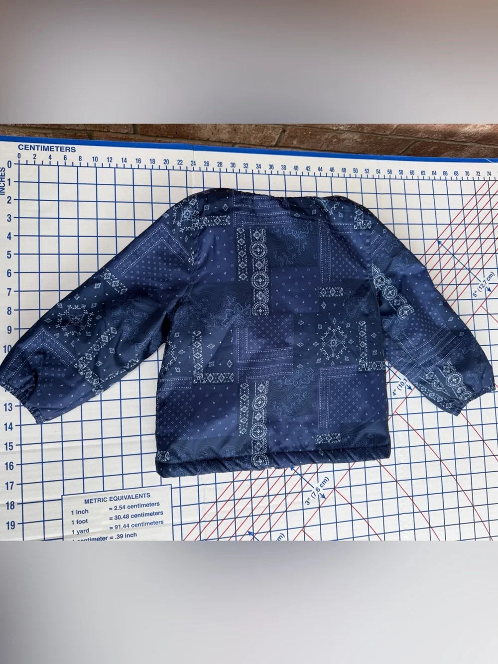 OshKosh B'gosh Navy Bandana Sherpa Jacket Paisley